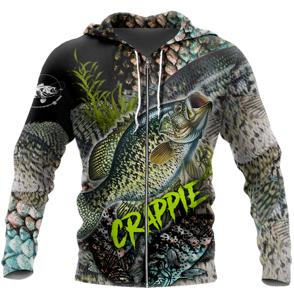 Crappie Fishing on skin 3D all over shirts for men and women TR061201 - Amaze Style™-Apparel