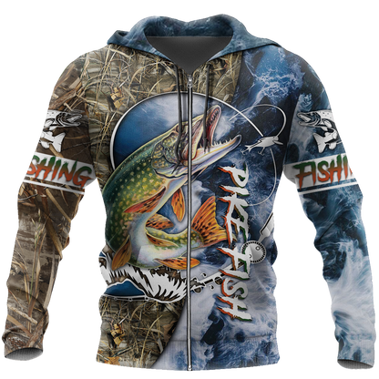 Life Northern Pike Fishing 3D All Over Printed Shirts for Men and Women TR051201 - Amaze Style™-Apparel