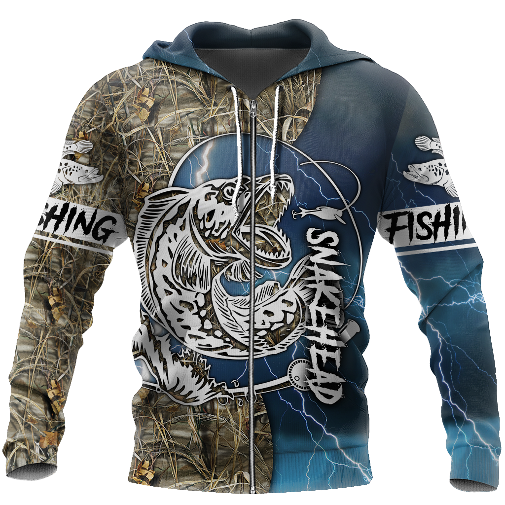 Snakehead Fishing Blue camo Women's Men's clothing TR161202 - Amaze Style™-Apparel