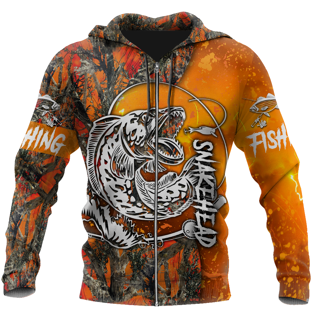 Snakehead Fishing Orange camo Women's Men's clothing TR2604203 - Amaze Style™-Apparel