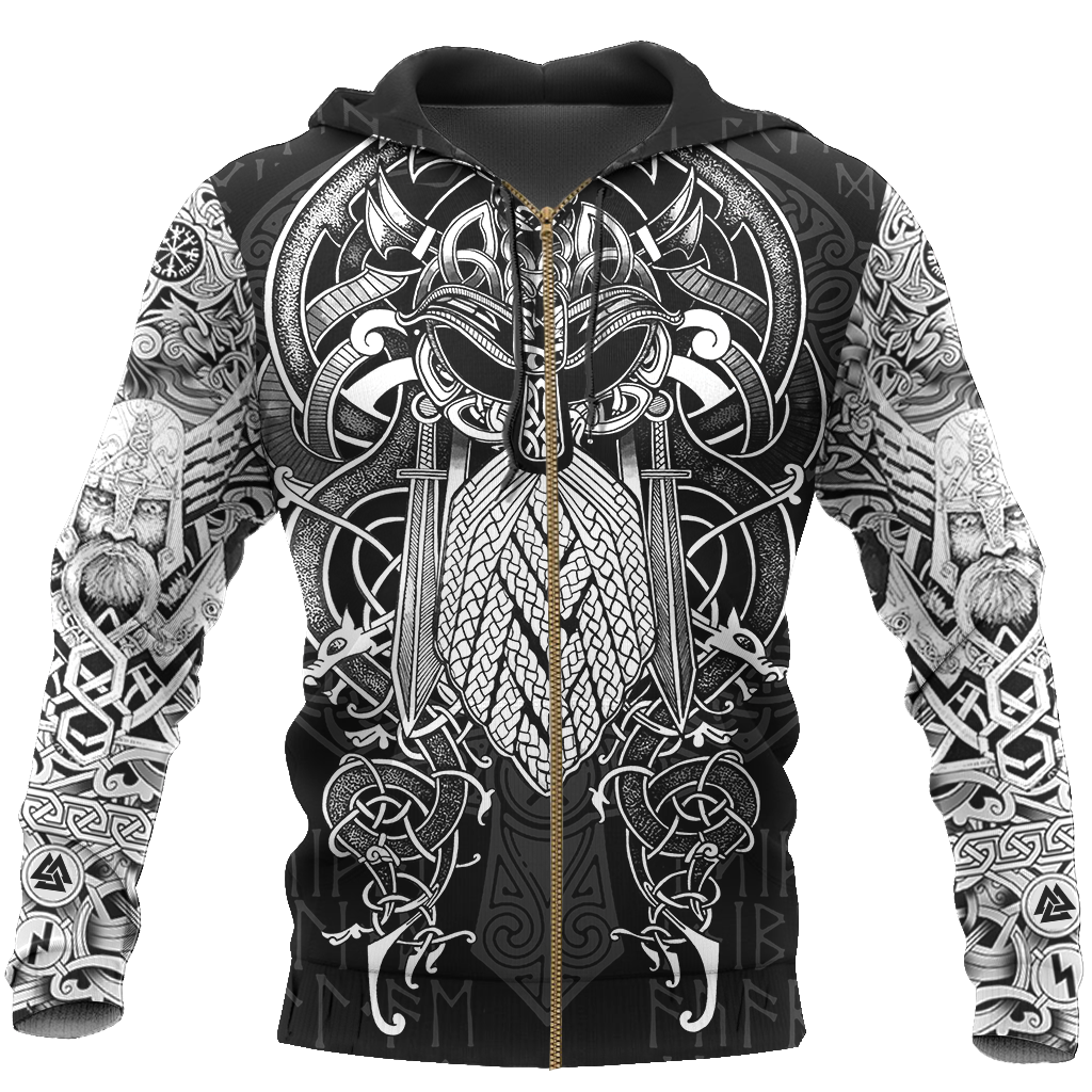 Vikings Odin Hoodie - Amaze Style™-Apparel