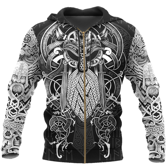 Vikings Odin Hoodie - Amaze Style™-Apparel