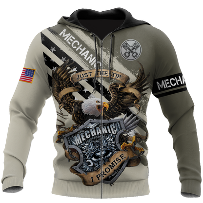 Mechanic All Over Printed Hoodie For Men and Women TN