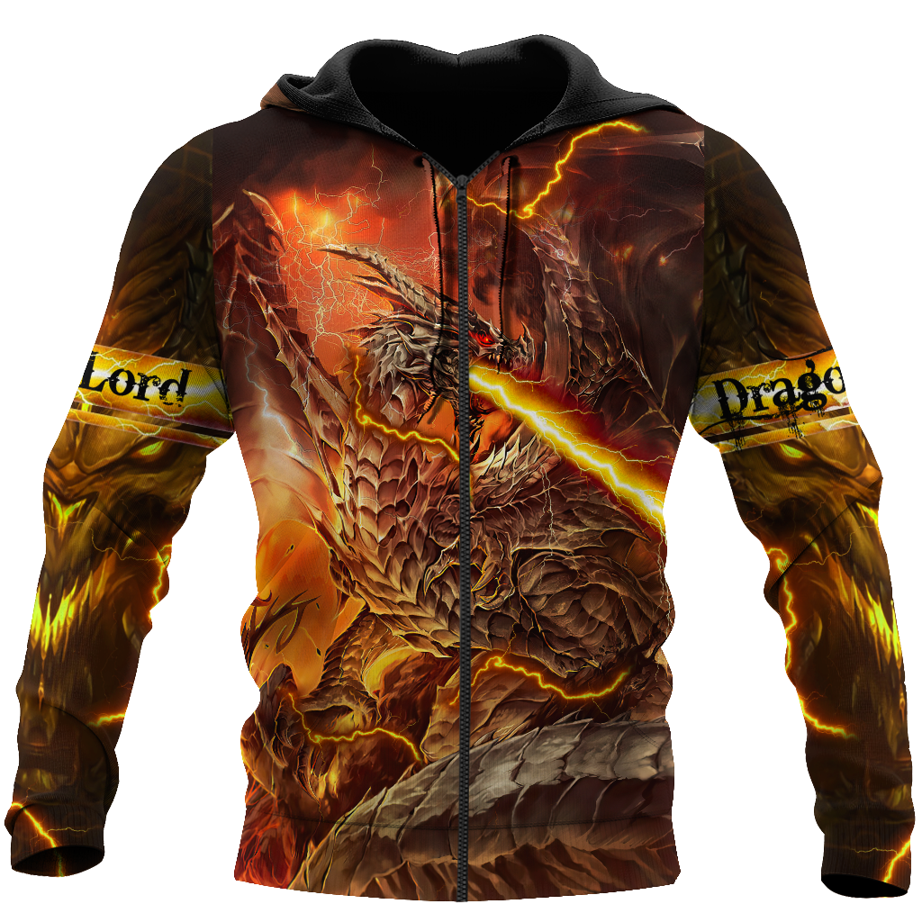 Premium Fire Dragon All Over Printed Shirts For Men And Women MEI
