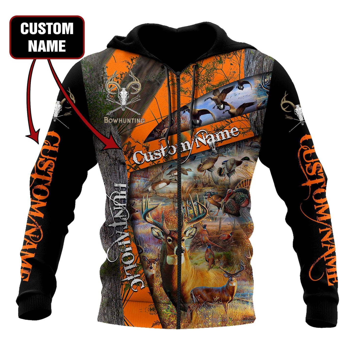 Hunting Deer Customize Name Unisex Shirts