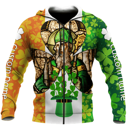 Custom name Ireland Saint Patrick's Day 3D Design print shirts