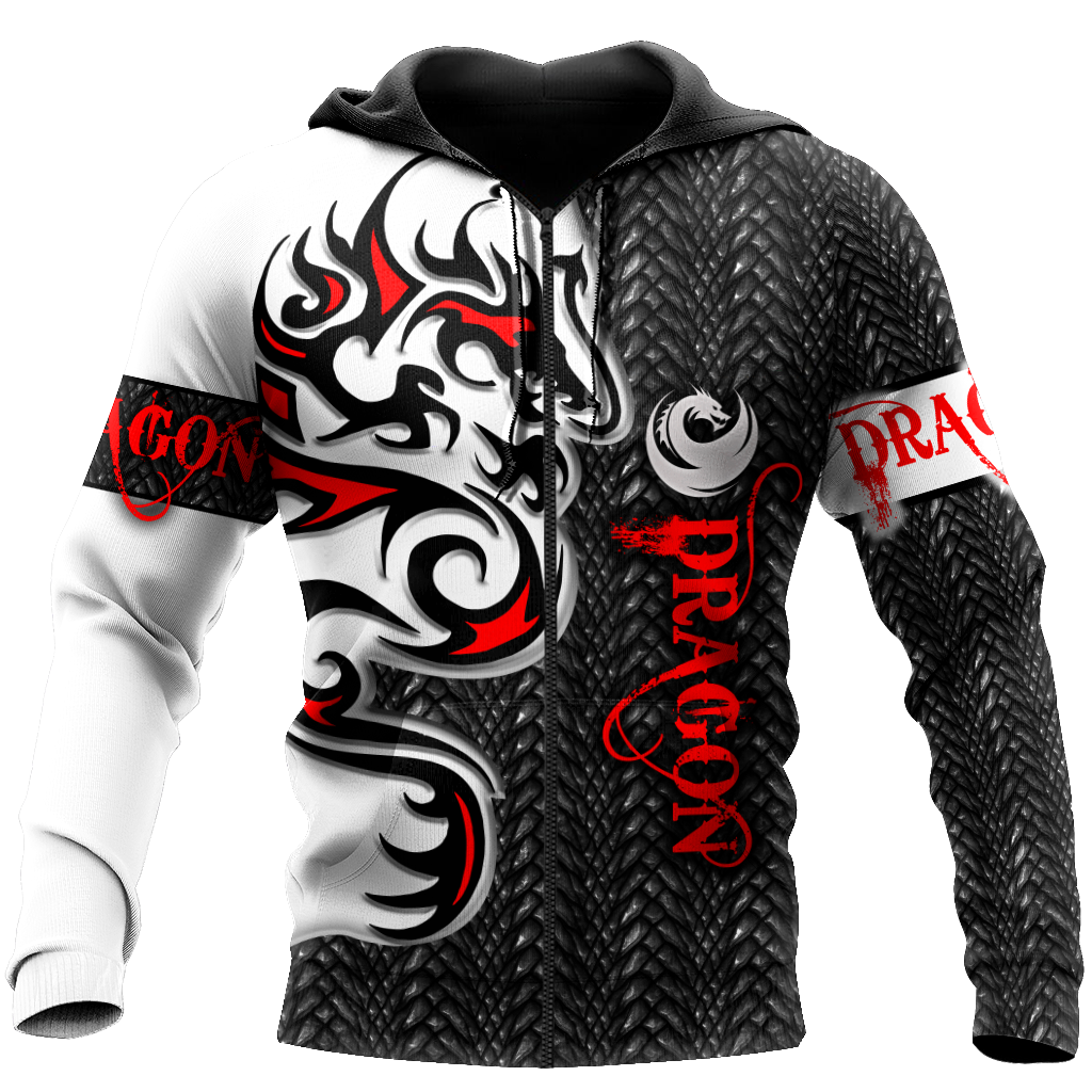 Premium Dragon Red Tatoo All Over Printed Shirts For Men And Women MEI
