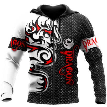 Premium Dragon Red Tatoo All Over Printed Shirts For Men And Women MEI