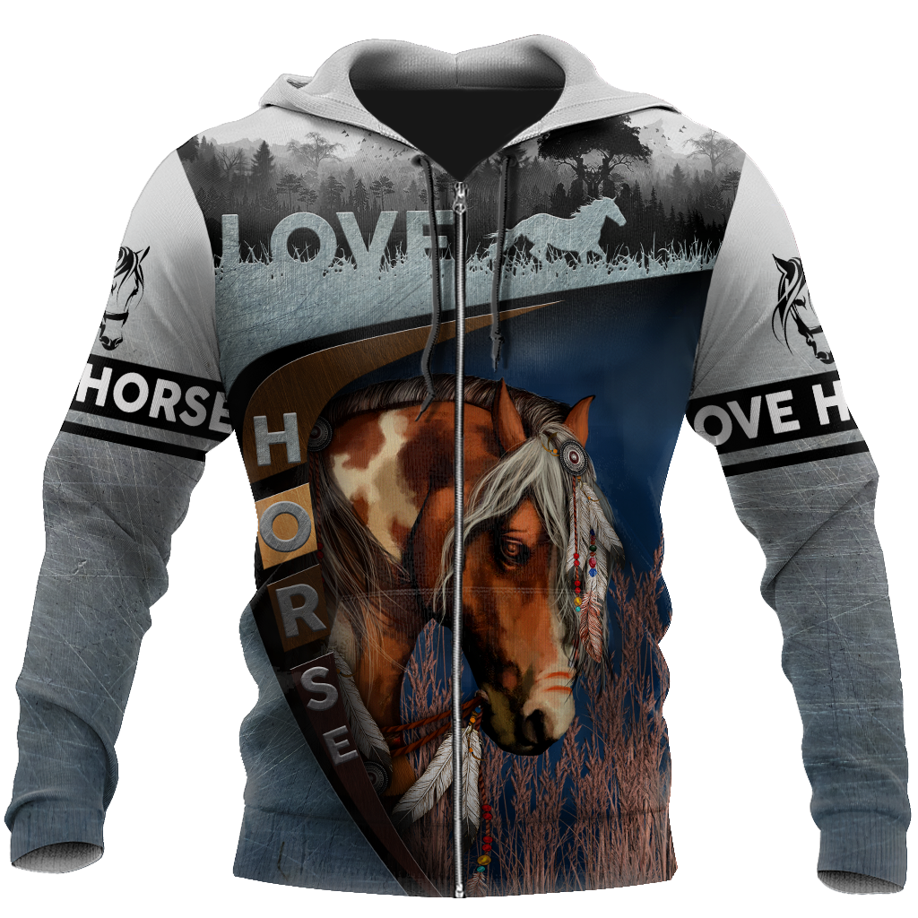 Love Horse 3D All Over Printed Shirts TR2704200 - Amaze Style™-Apparel
