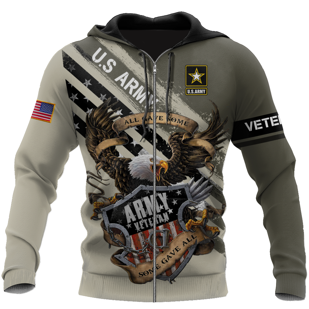 US Veteran Army All Gave Some 3D Shirts Proud Military