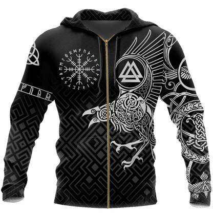 The Raven of Odin - Tattoo Style - Amaze Style™-Apparel