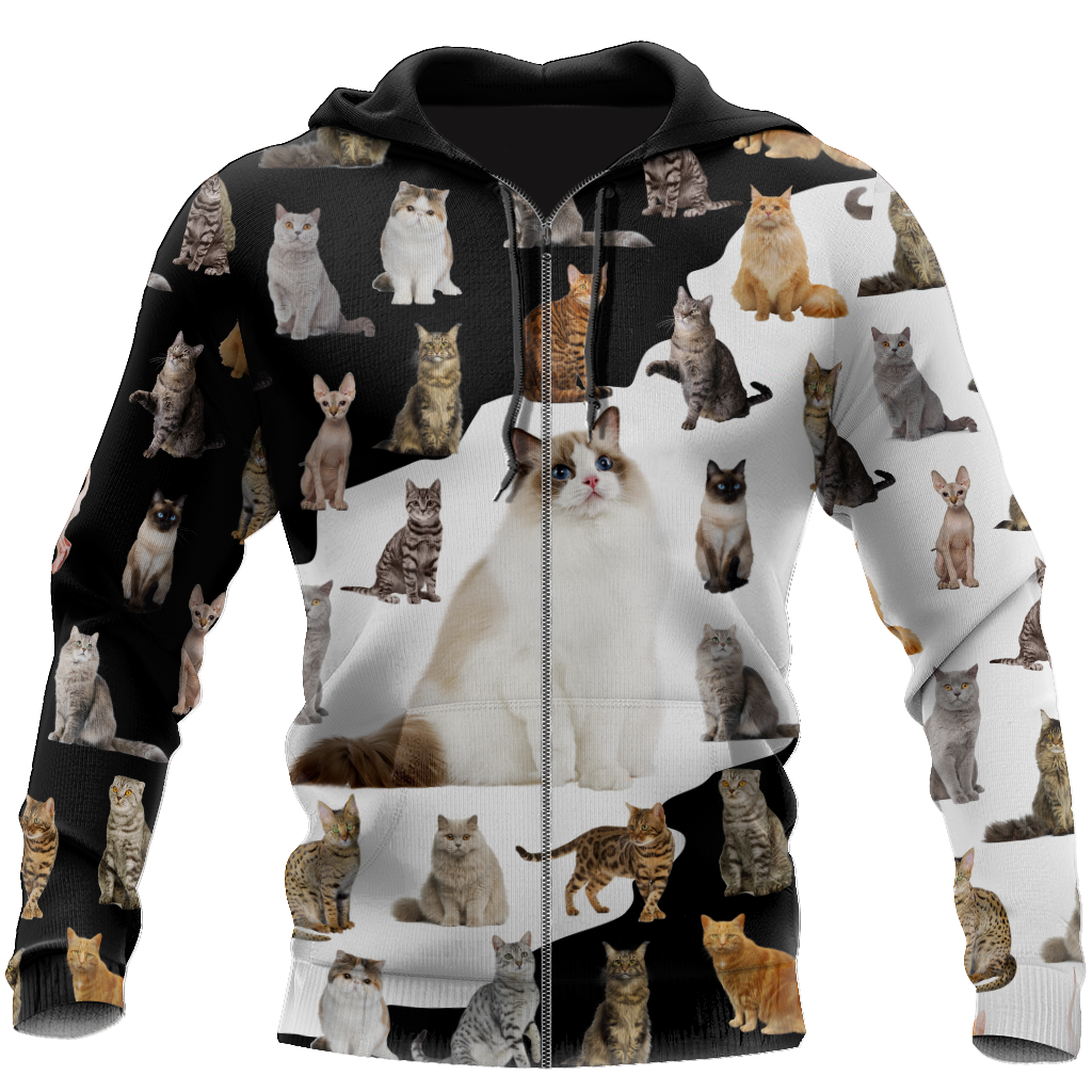 Love Cat World premium hoodie sweatshirt
