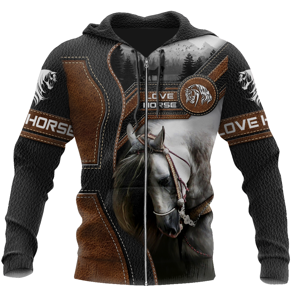 Love Beautiful Horse 3D All Over Printed Shirts For Men And Women TR1505203S - Amaze Style™-Apparel