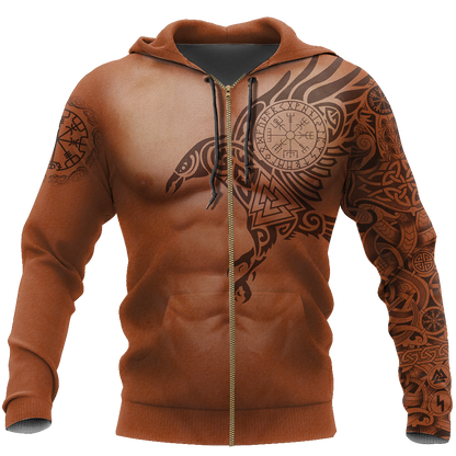 3.0 Vikings - The Raven of Odin Tattoo version 3.0 - Amaze Style™-Apparel
