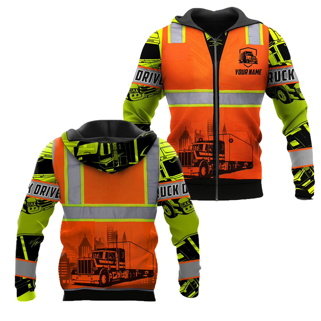 Personalized Trucker Safety 3D All Over Printed Shirts For Men And Women TN
