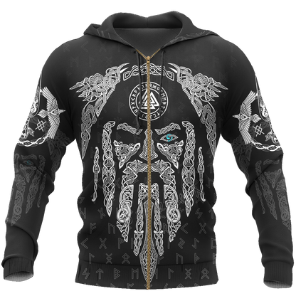 3D All Over Printed Raven And Odin version 1.0 - Amaze Style™-Apparel