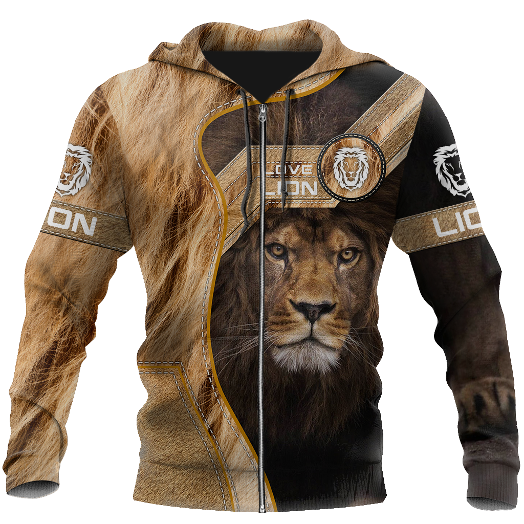 Love Lion 3D all over printed shirts  for men and women