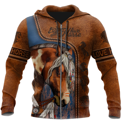 Love Horse 3D All Over Printed Shirts TR210400 - Amaze Style™-Apparel