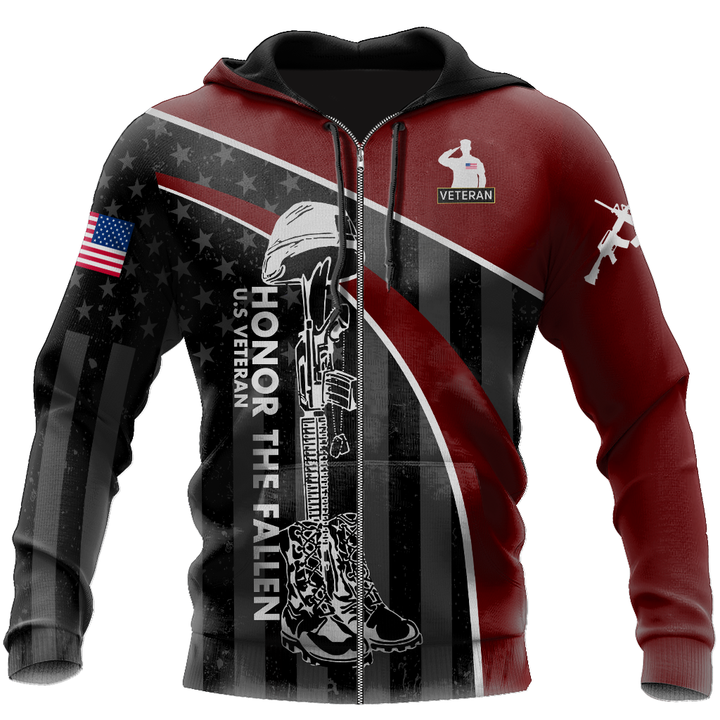 Veteran Honor the fallen Coming Home under a Flag Soldier 3D shirts for men and women