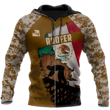 Premium Unisex All Over Printed Mexican Roofer Shirts MEI