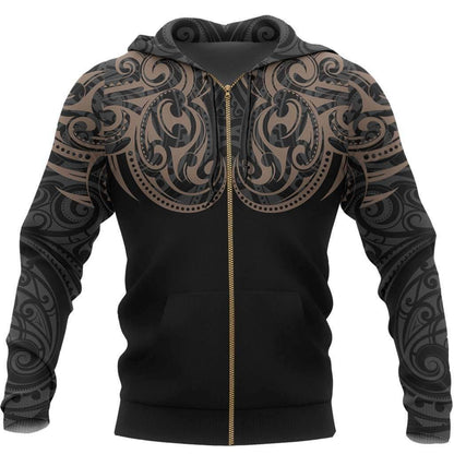 Maori Tattoo Special Zipper Hoodie - HC0801 - Amaze Style™-Apparel