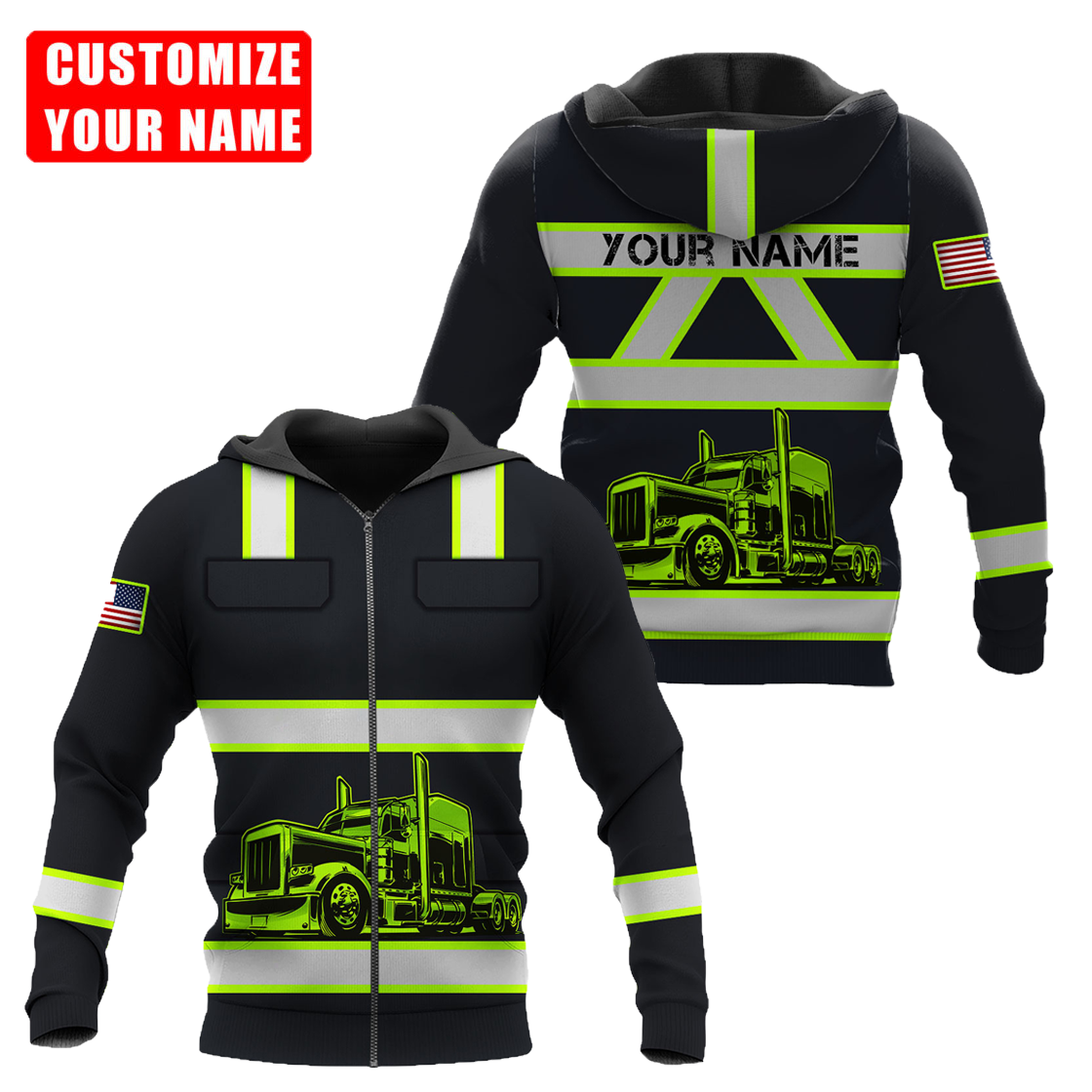 Personalized Trucker 3D All Over Printed Shirts For Men And Women TN