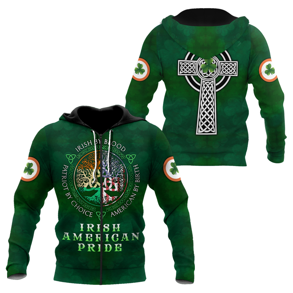 Irish American Pride Saint Patrick's Day 3D All Over Printed Shirts For Men And Women TN